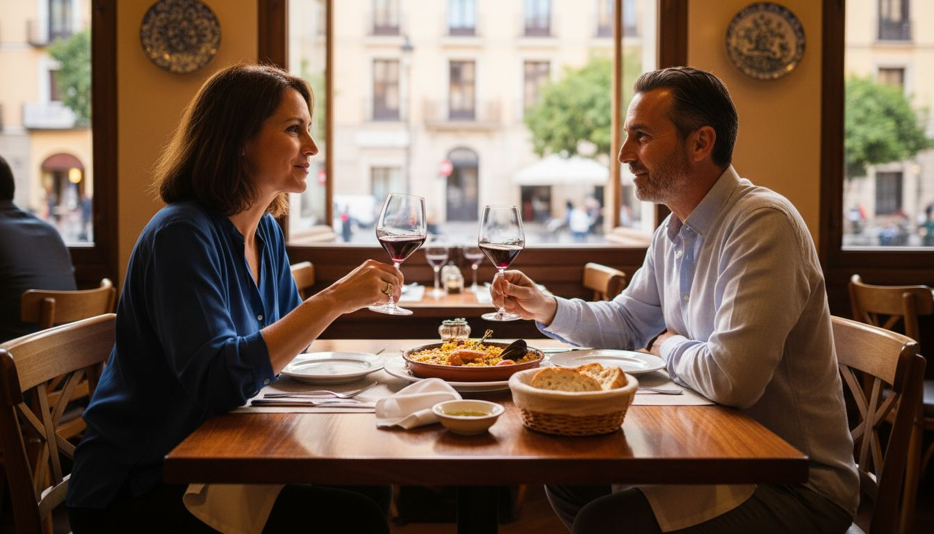 Pareja disfrutando de una cena en un restaurante de Valencia en 2026