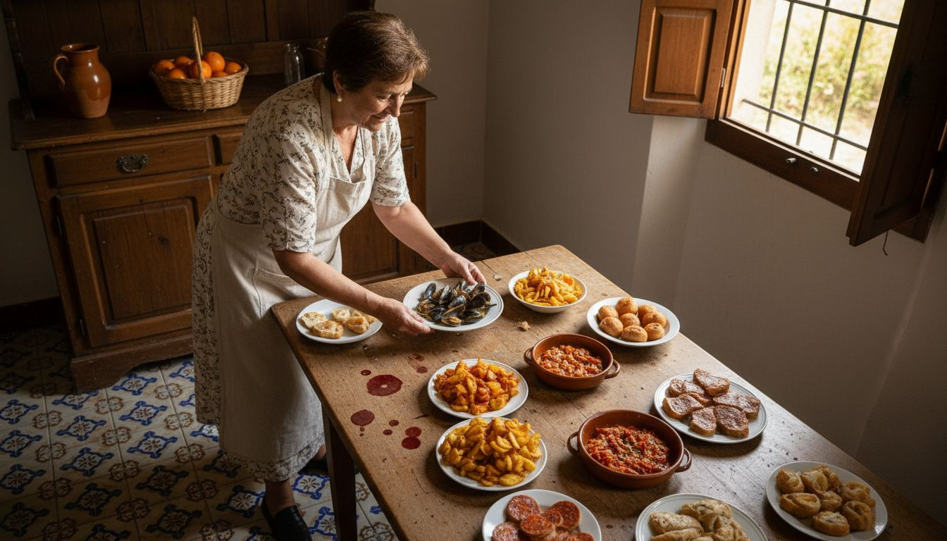 Disfruta de una mesa de siempre repleta de tapas valencianas hechas en casa