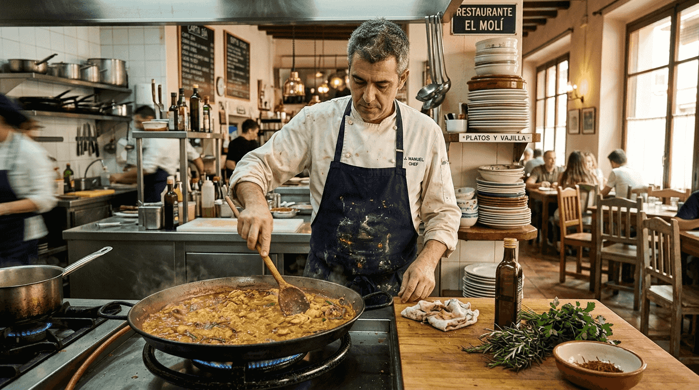 Un chef valenciano sorprende con versiones innovadoras de la paella.