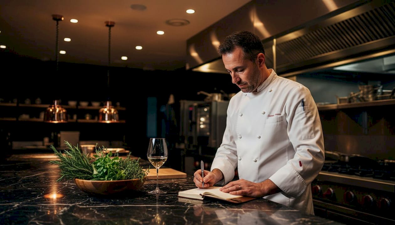 Cocinero elaborando platos de autor en pleno corazón de Valencia